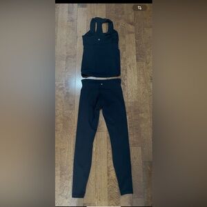 lululemon athletica Black Leggings and Top Set